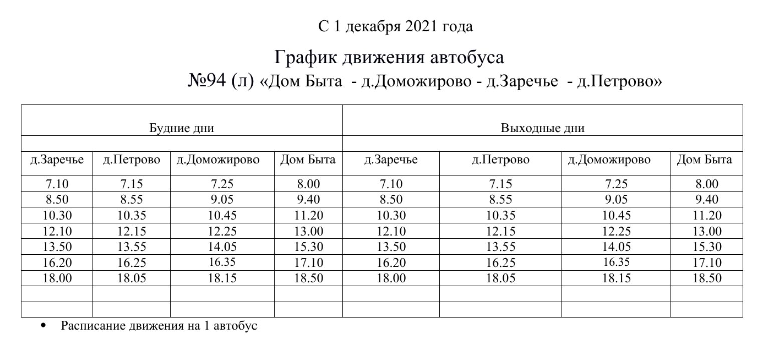 В Калуге опубликовано расписание нового городского автобуса №94 - Авто и  транспорт - Новости - Калужский перекресток Калуга