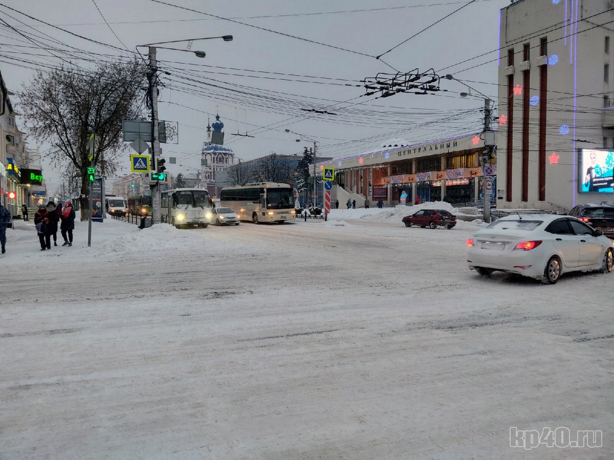 Метель Калуга 14 января 2021 года