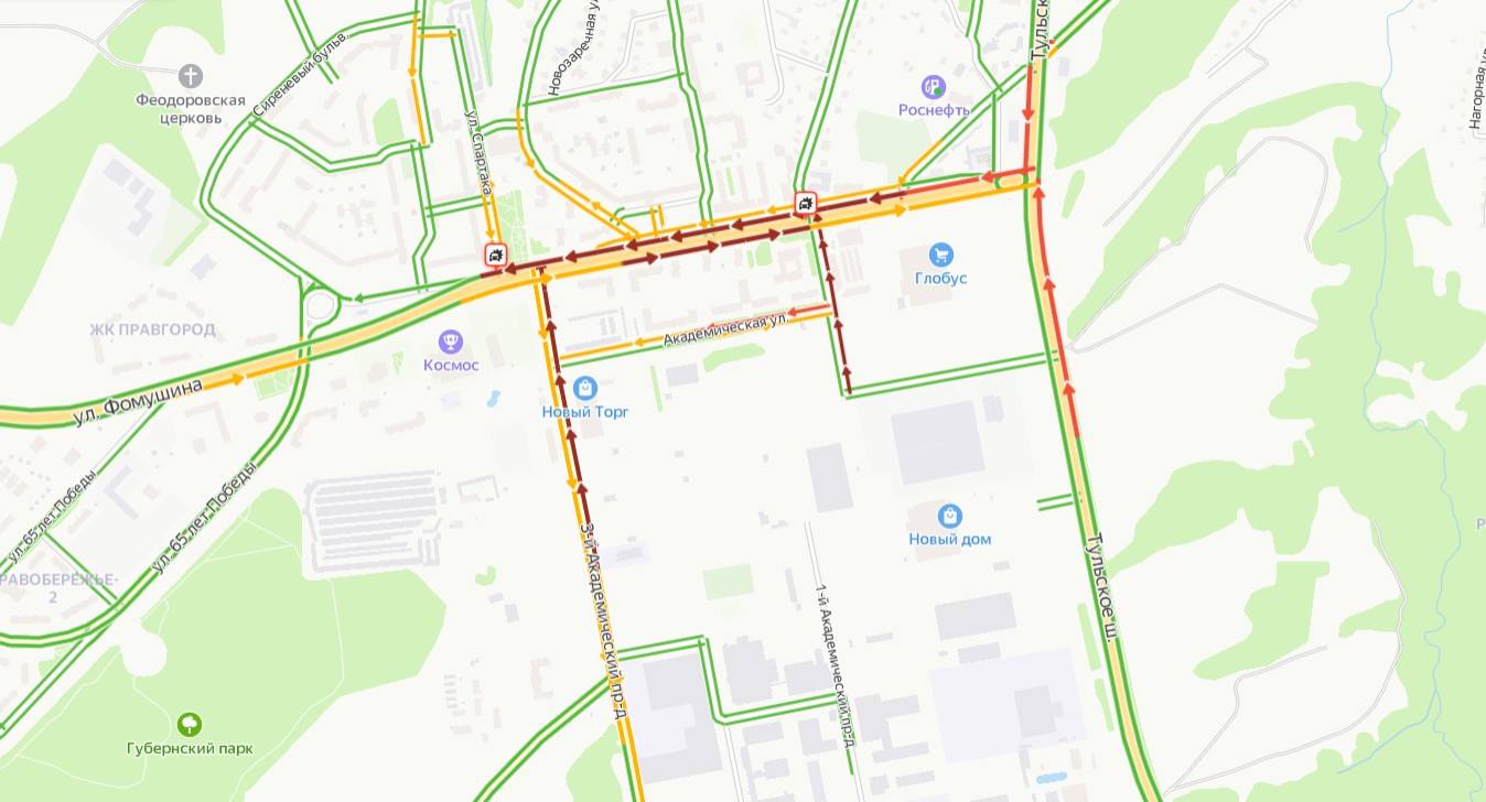 дорожная обстановка калуга 16 февраля 2021 года