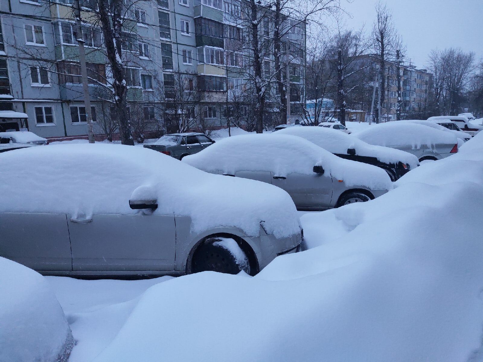 Снегопад Калуга 12 февраля 2021 года