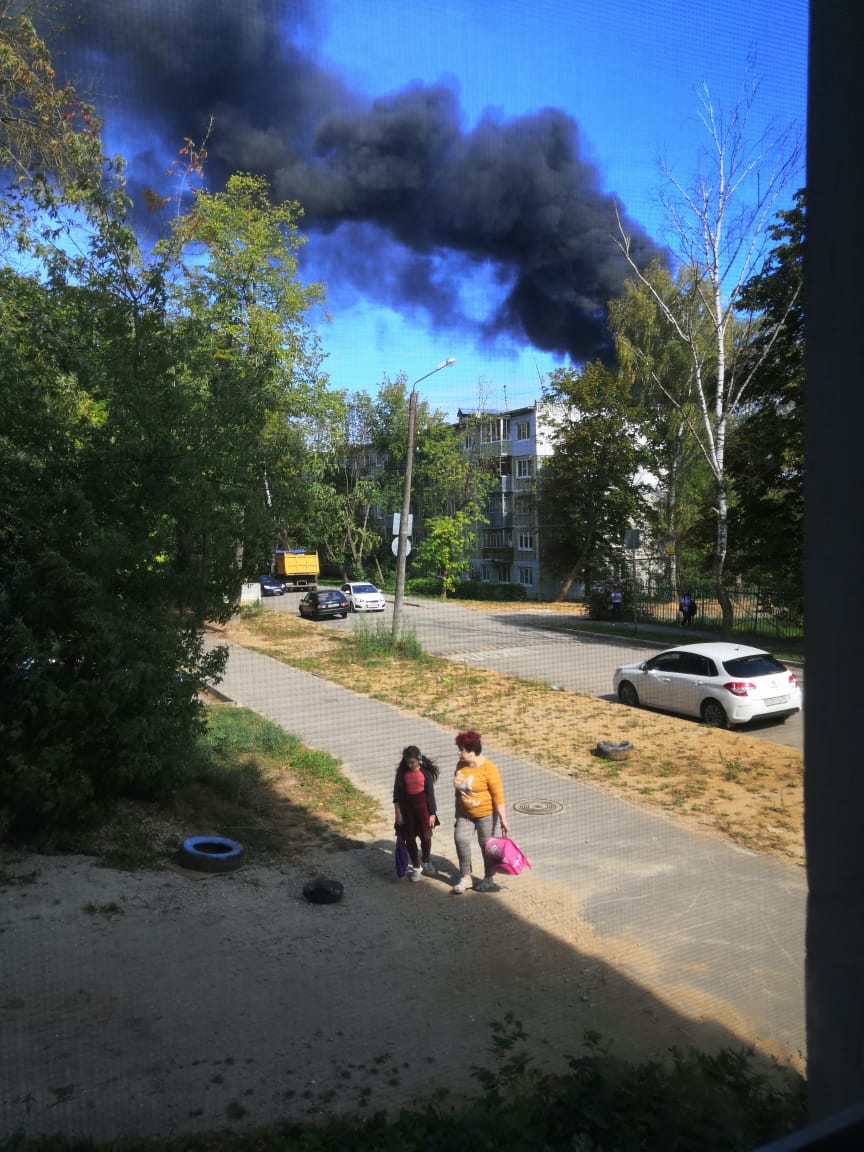 Пожар в Калуге Карла Либкнехта