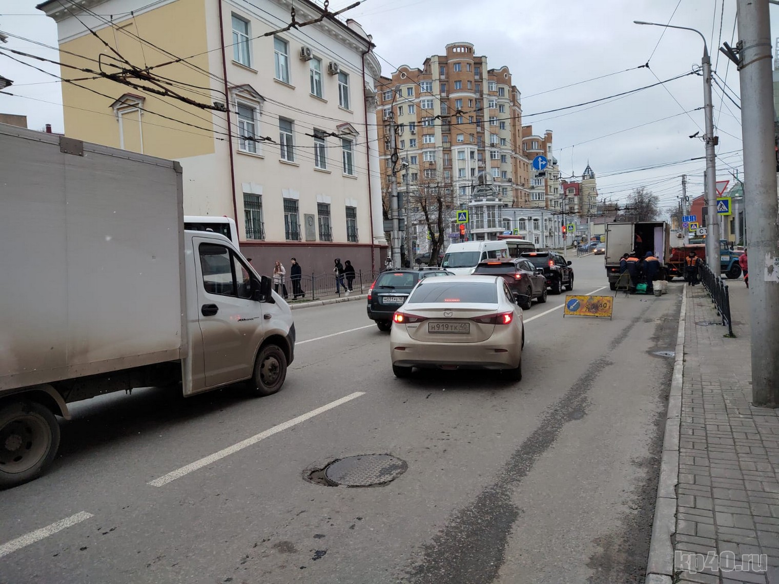 В Калуге улица Королева встала в пробке из-за ремонтных работ - Авто и  транспорт - Новости - Калужский перекресток Калуга