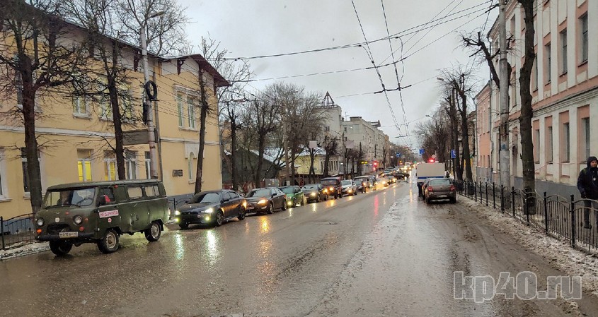 Улица Луначарского в Калуге