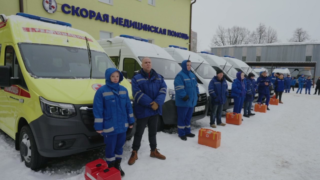 Калужским медикам передали 16 новых машин скорой помощи | 29.12.2023 |  Новости Калуги - БезФормата