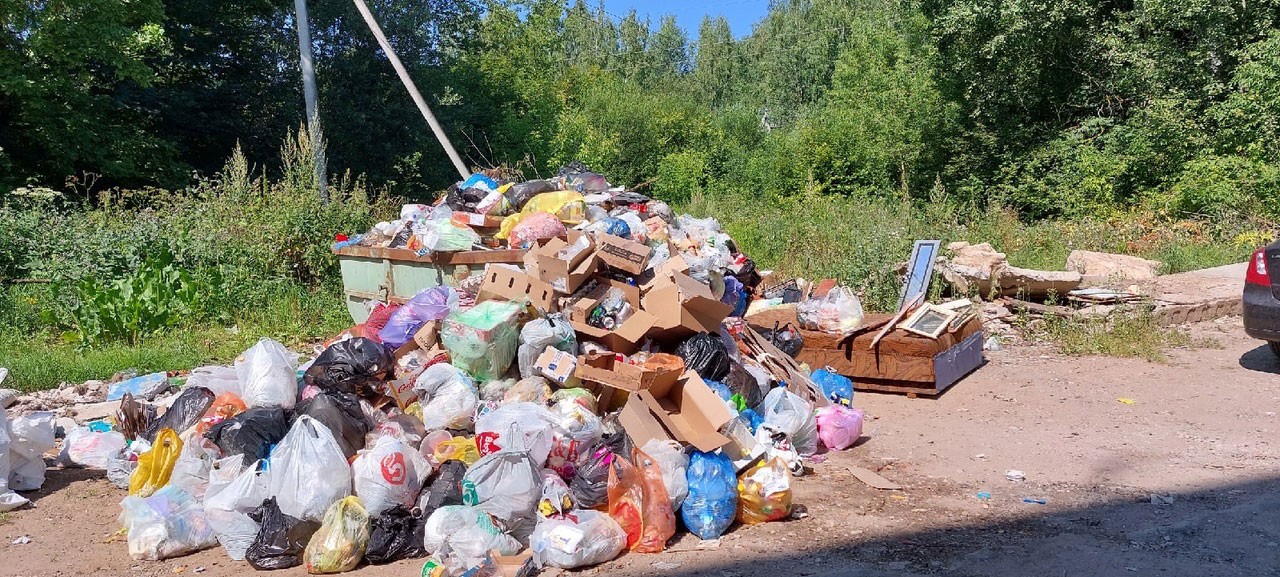 Калуга товарково. Экология мусор. Помойка 2.