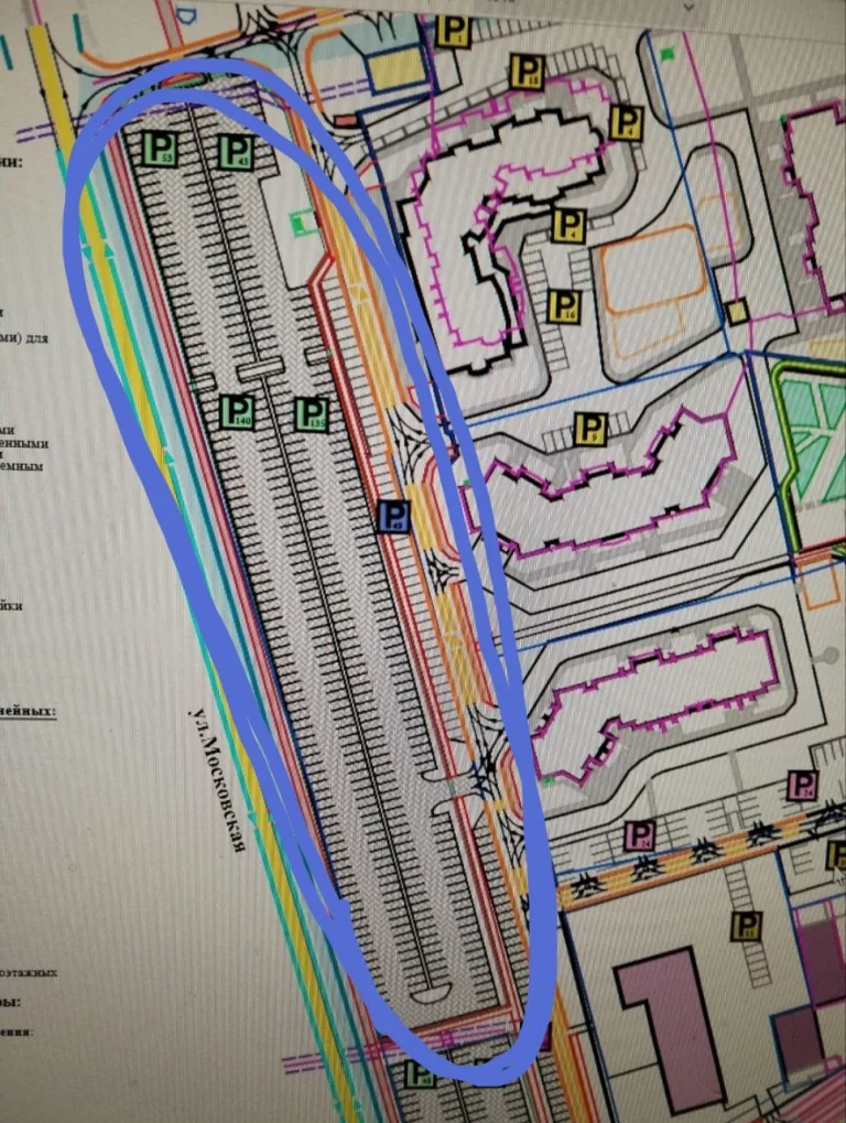 Схему будущей парковки опубликовали местные жители.